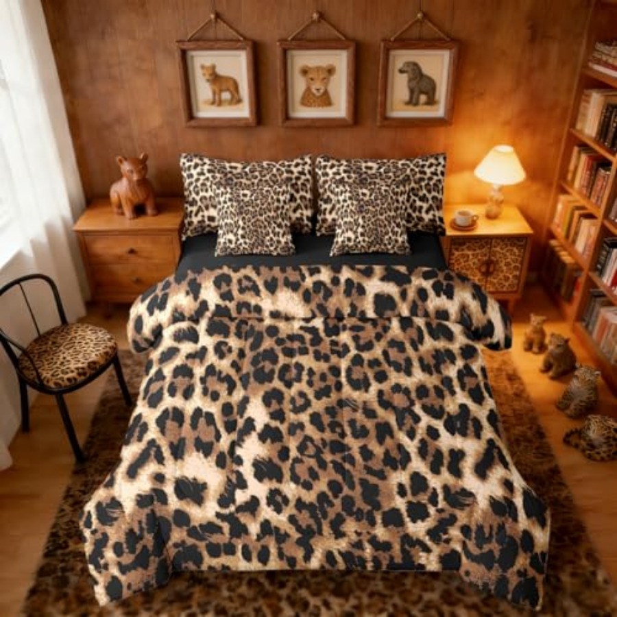 Farming Africa - Set Sprei Leopard Print Bed in