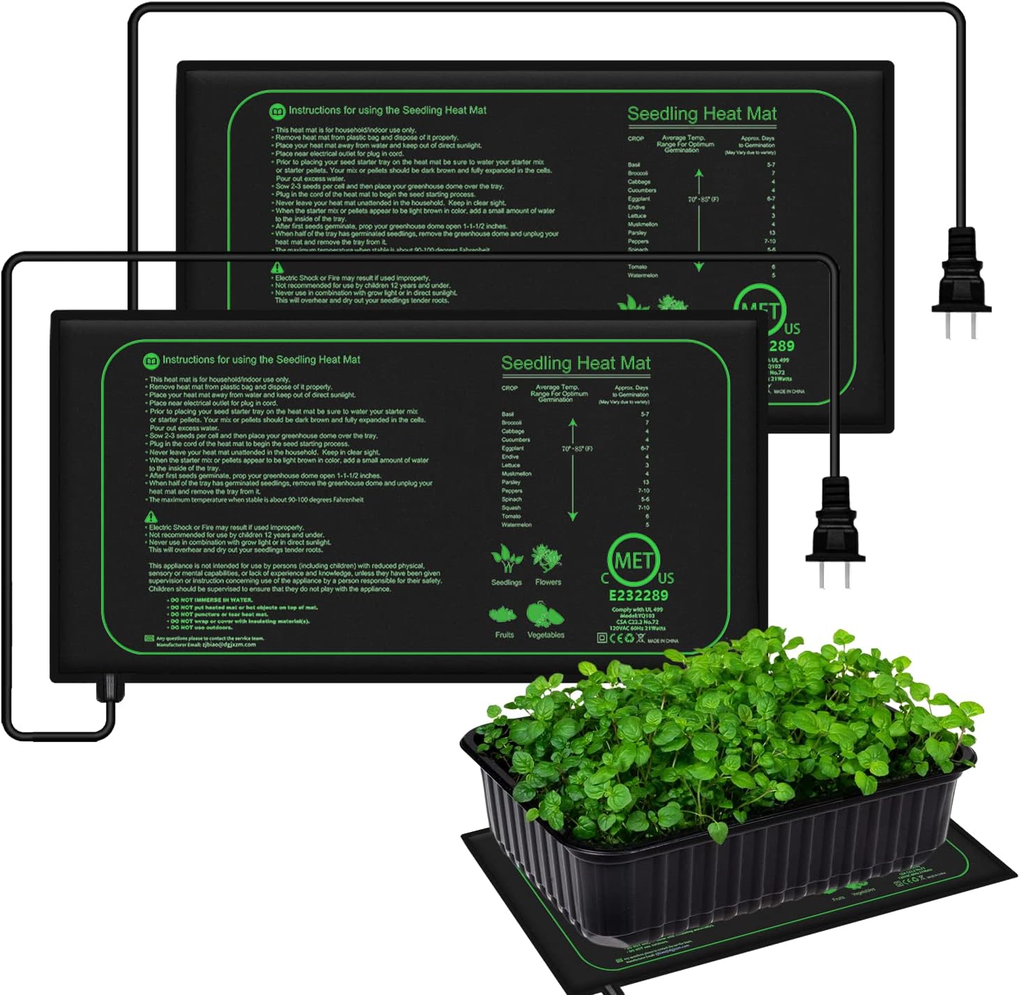 Seedling Heat Mat - 10/25/50CM alas panas bibit tanaman dalam