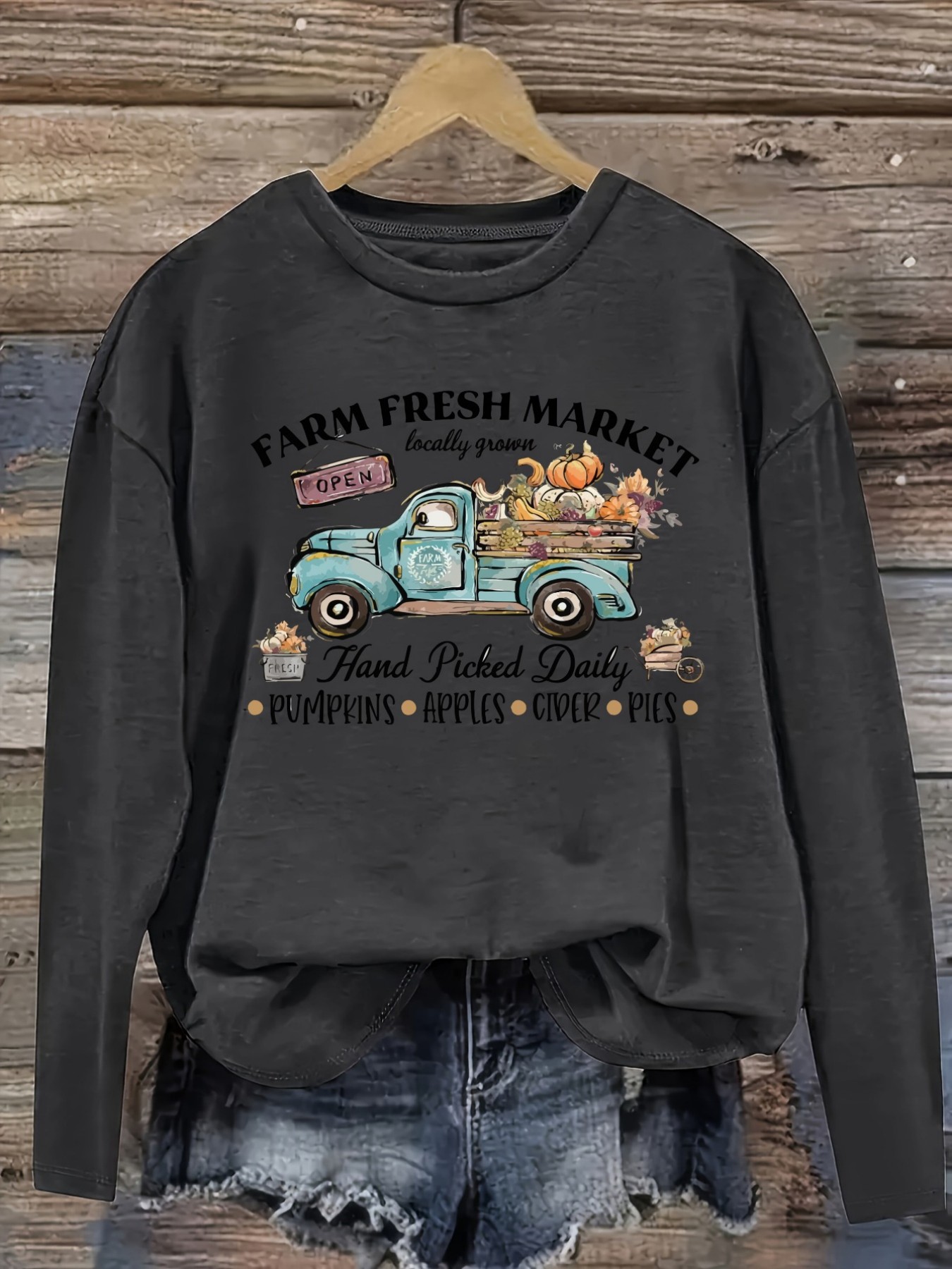Kaos Wanita Lengan Panjang Kas - Farming A ulasan dan harga