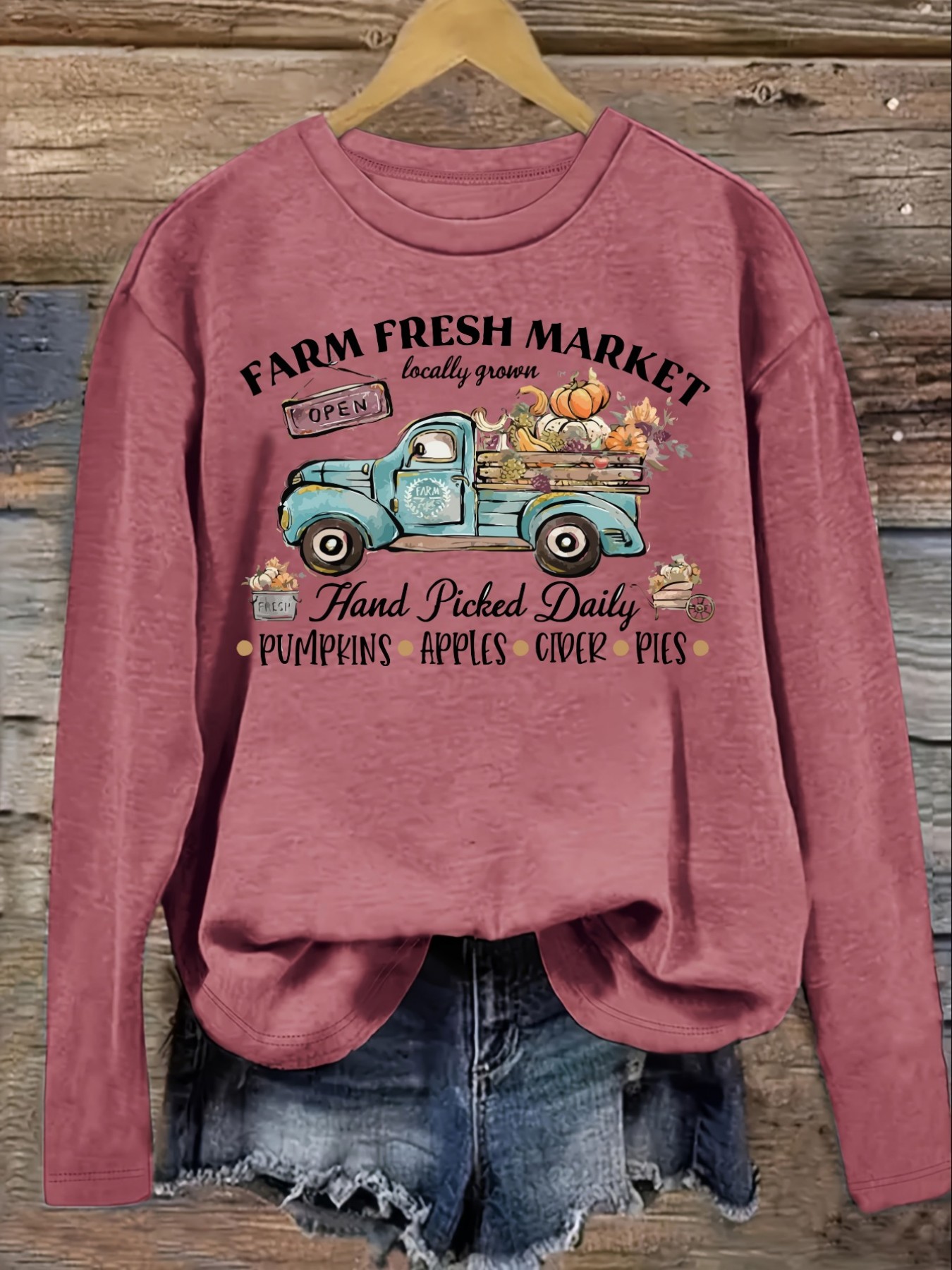 Kaos Wanita Lengan Panjang Kas - Farming A ulasan dan harga