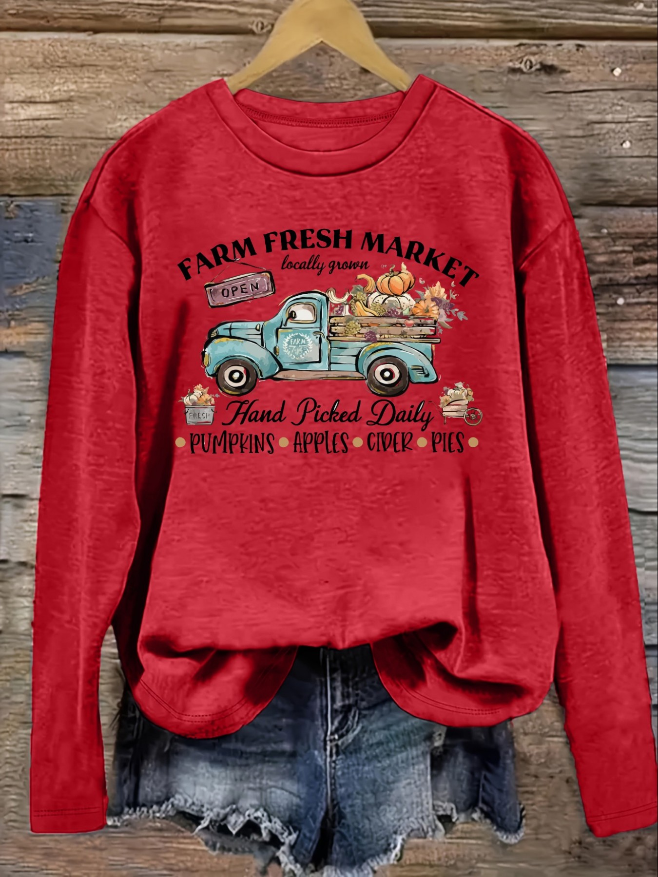 Kaos Wanita Lengan Panjang Kas - Farming A ulasan dan harga