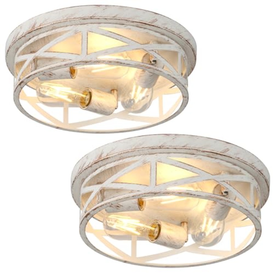 Lampu Plafon Flush Mount 13 in - Farming A ulasan dan harga